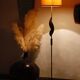 Teak and brass vintage Scandinavian floor lamp 1960 | Bakelite
