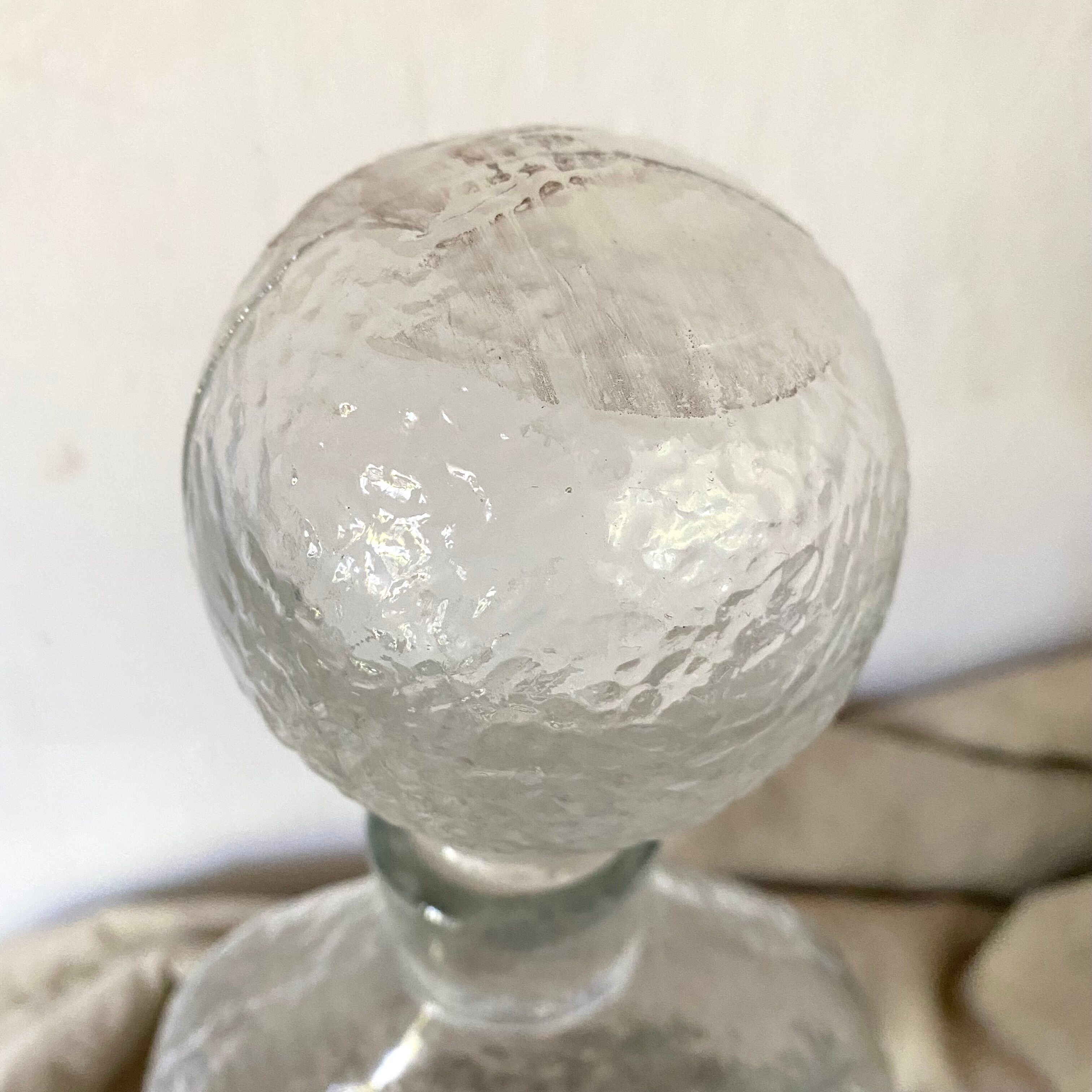 Vintage Empoli glass decanter
