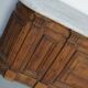 Antique Shop Counter / Kitchen Island in Dutch Pine and Marble, 19th Century
