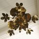 Chandelier, 10 light lights, water lily, brass