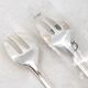 Christofle Pompadour, 12 oyster forks, silver-plated, perfect condition.