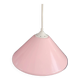 Suspension conique en métal rose