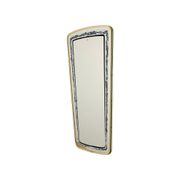 Fifties Rockabilly Mirror Geometric Motif Gold Vintage Design