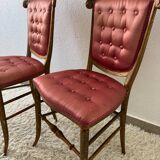 Napoleon 3 Satin Ball Chairs (X2)