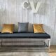 Stainless steel bench 70's