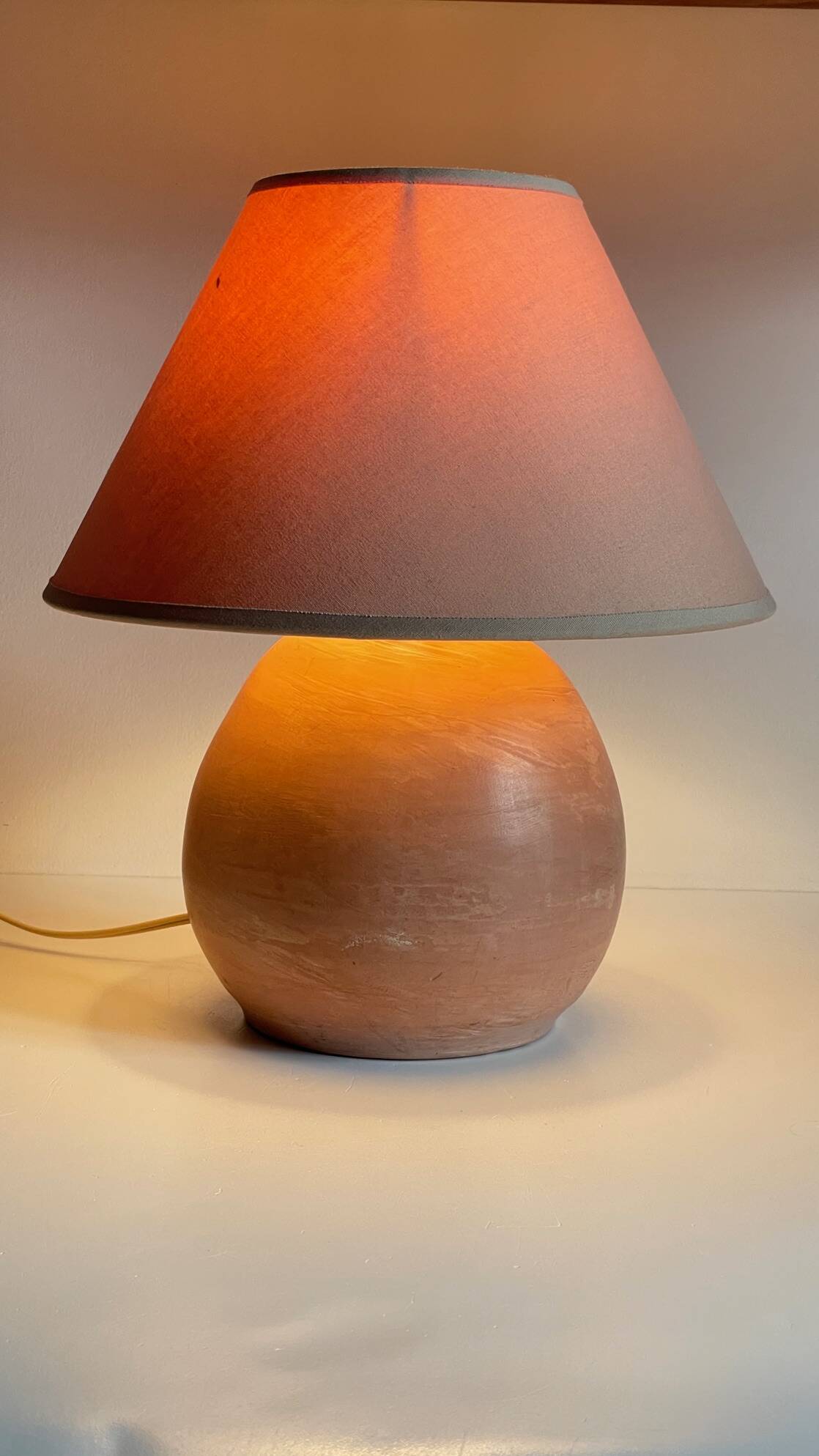 Vintage Handmade Terracotta Lamp