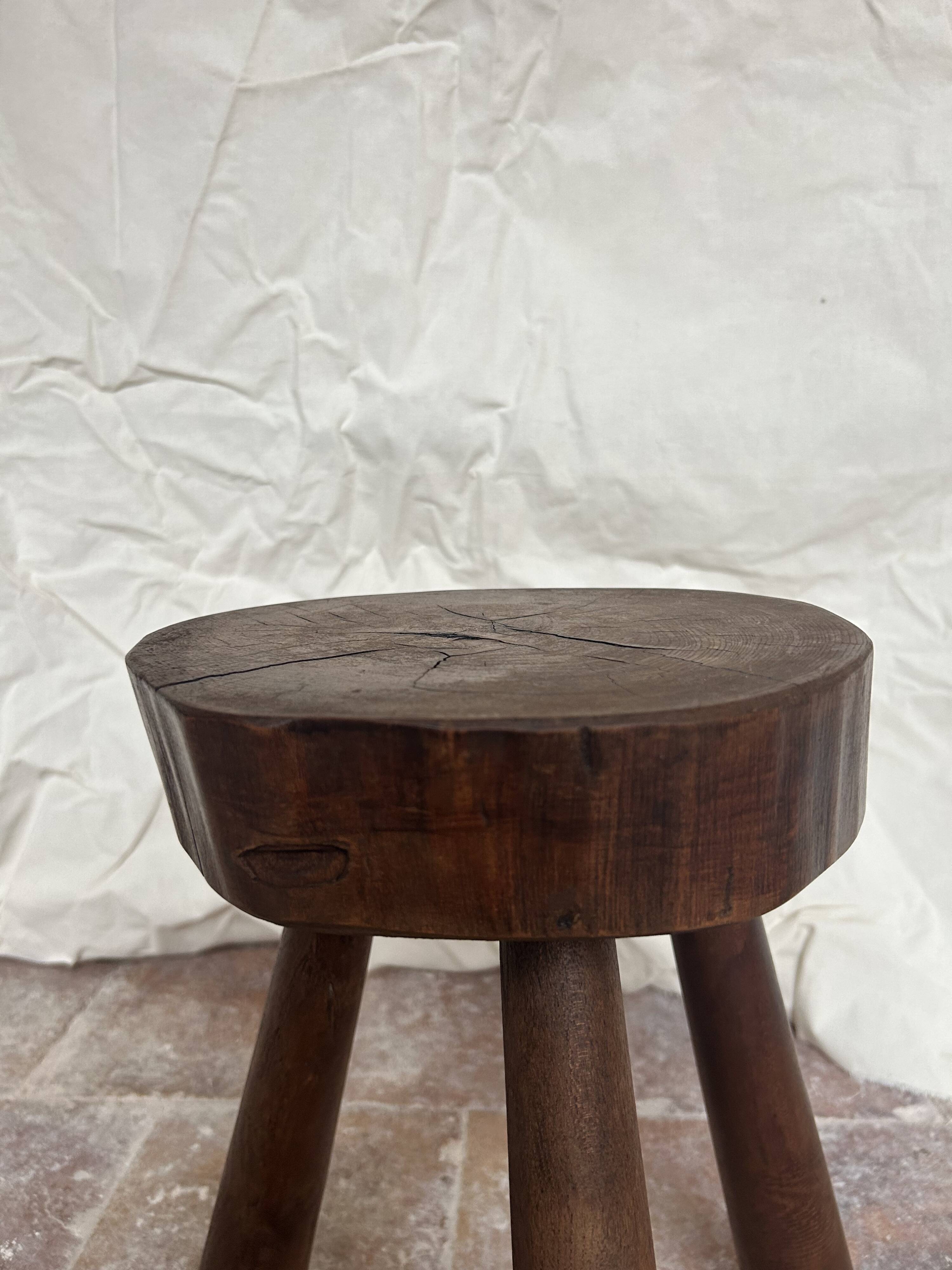 Brutalist tripod stool