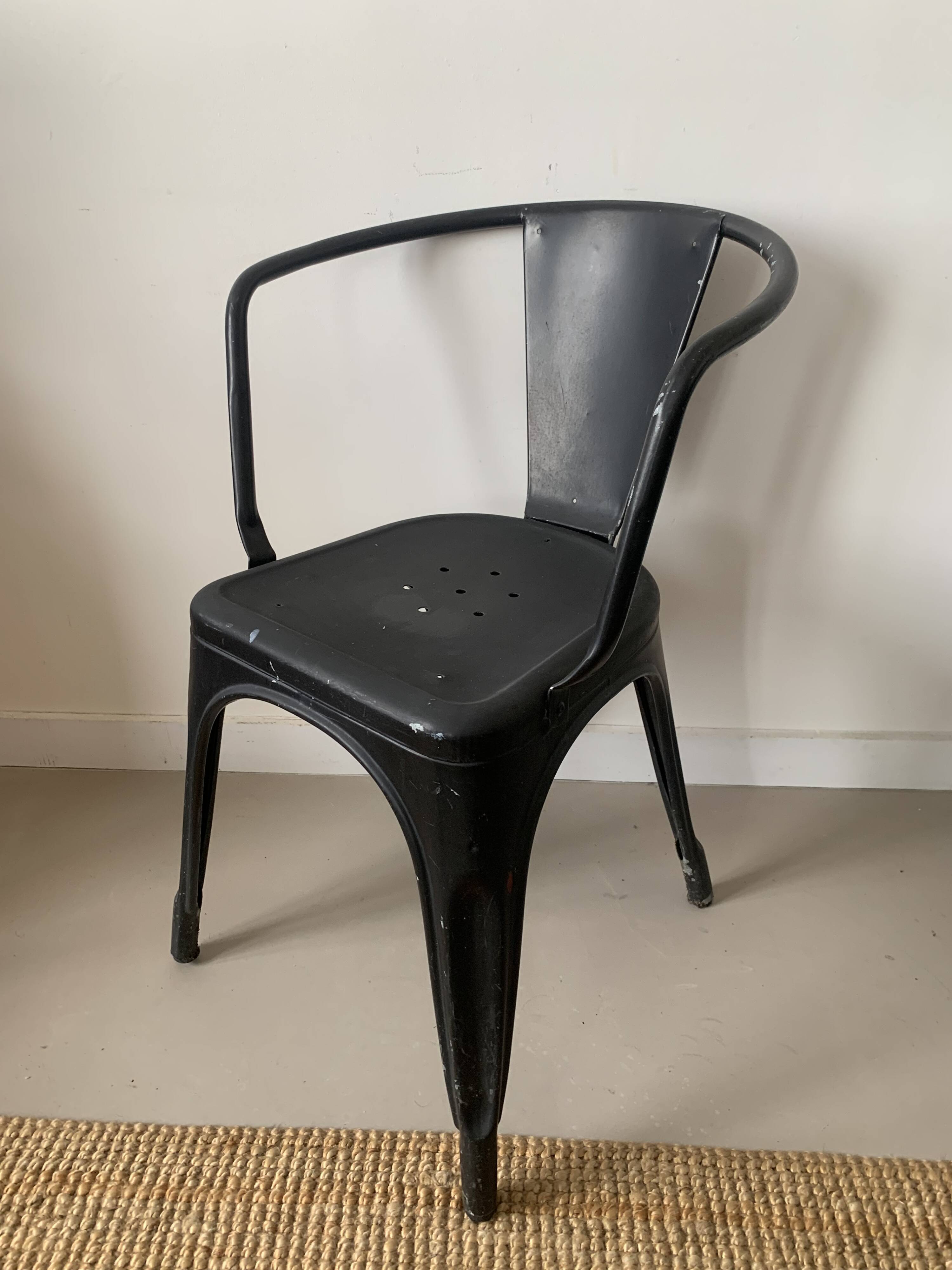 Lot de 3 fauteuils type TOLIX A56