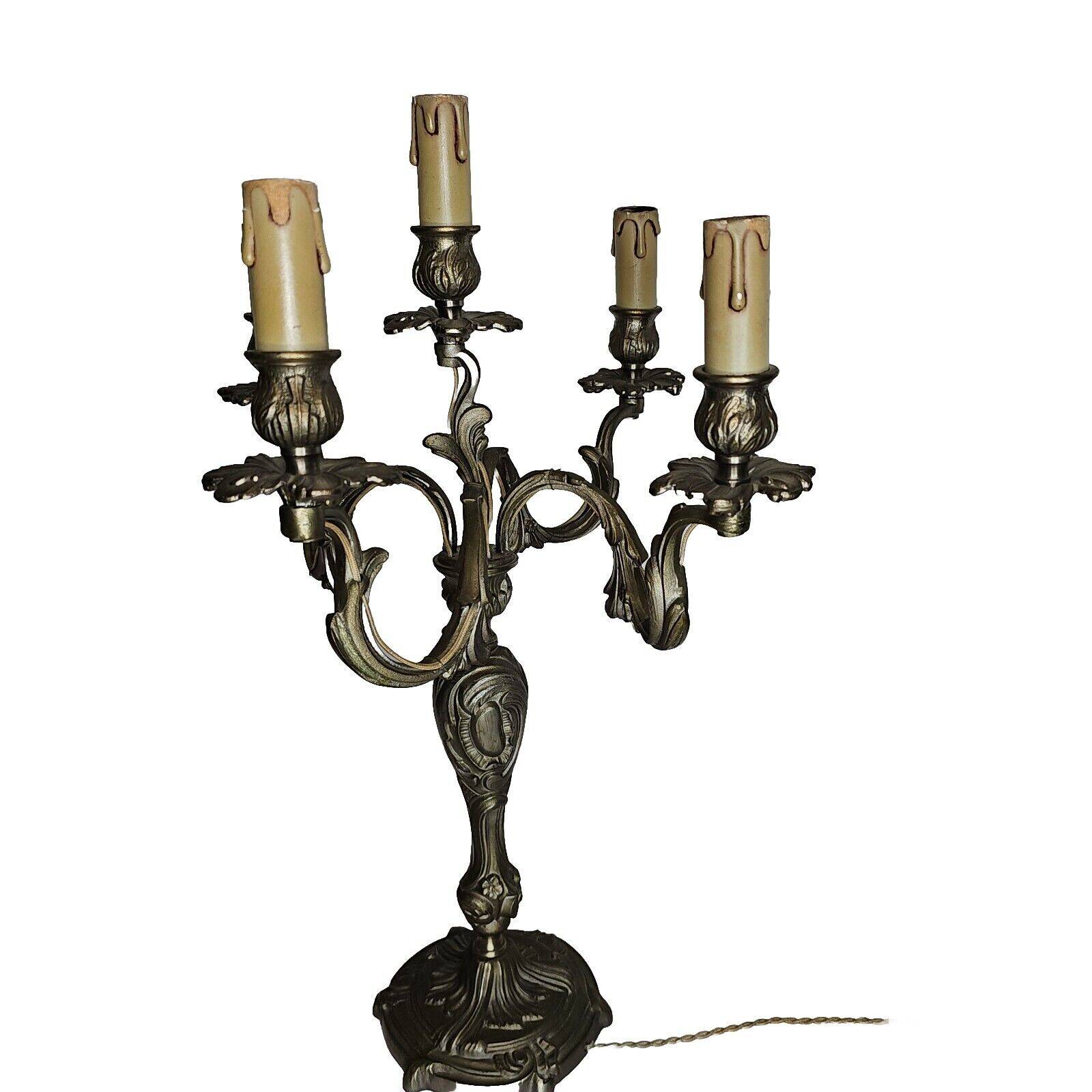 Louis xv style candlestick in bronze