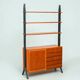 Bibliothèque vintage scandinave Roxen Möbel IKEA en teck Suède 1960