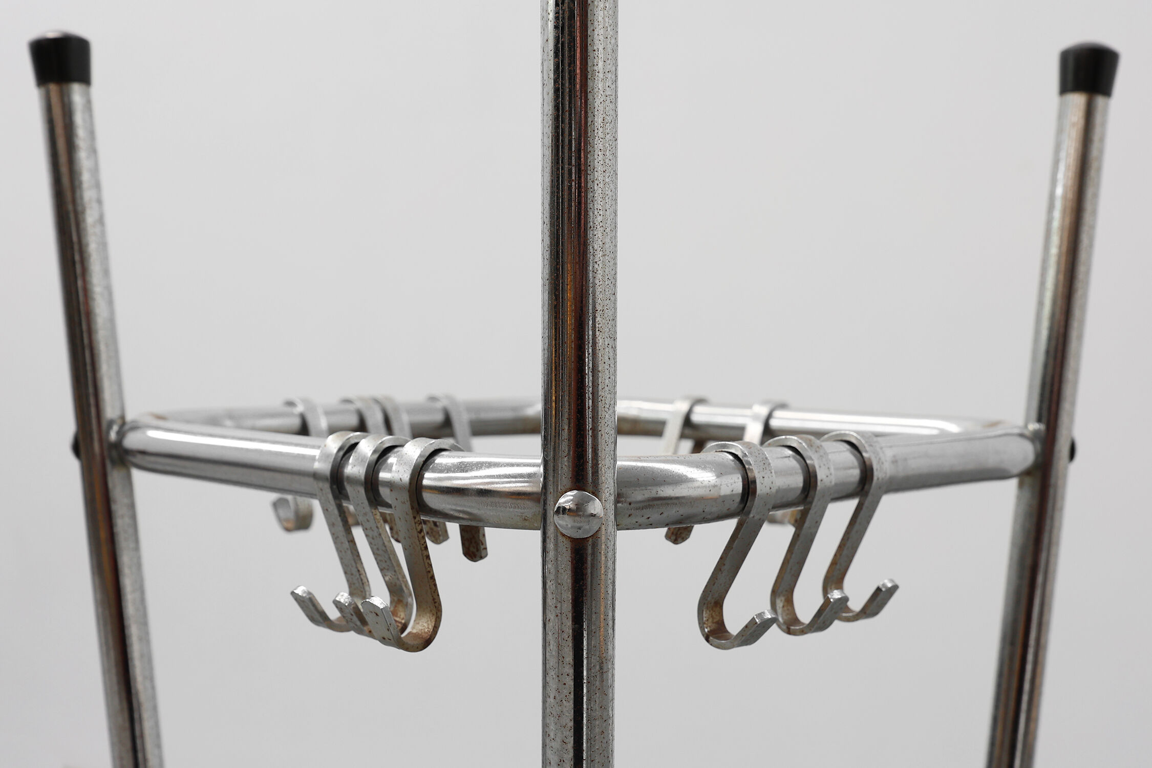 Mid-century chrome Coat rack by Tubax, Belgium 1950s