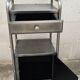 old metal medical bedside table circa 1930/40