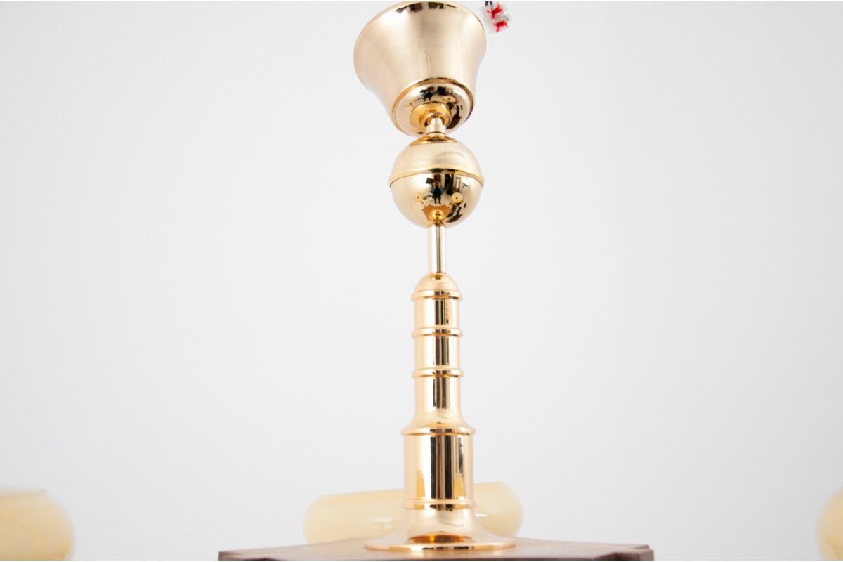 Art deco chandelier, Poland, 1960s