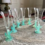 Champagne flutes model Cactus by Hilton Mc Connico