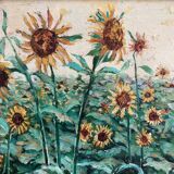 Tableau HST "Sunflower Fields" signed + frame