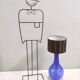 Lampe de table en verre de Murano bleu, Italie 1960-1970