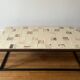 Ceramic and metal coffee table