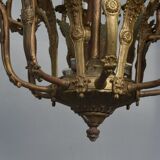 Paire de lustres de style Louis XV bronze doré 36 feux