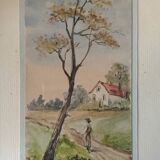 Watercolor landscape