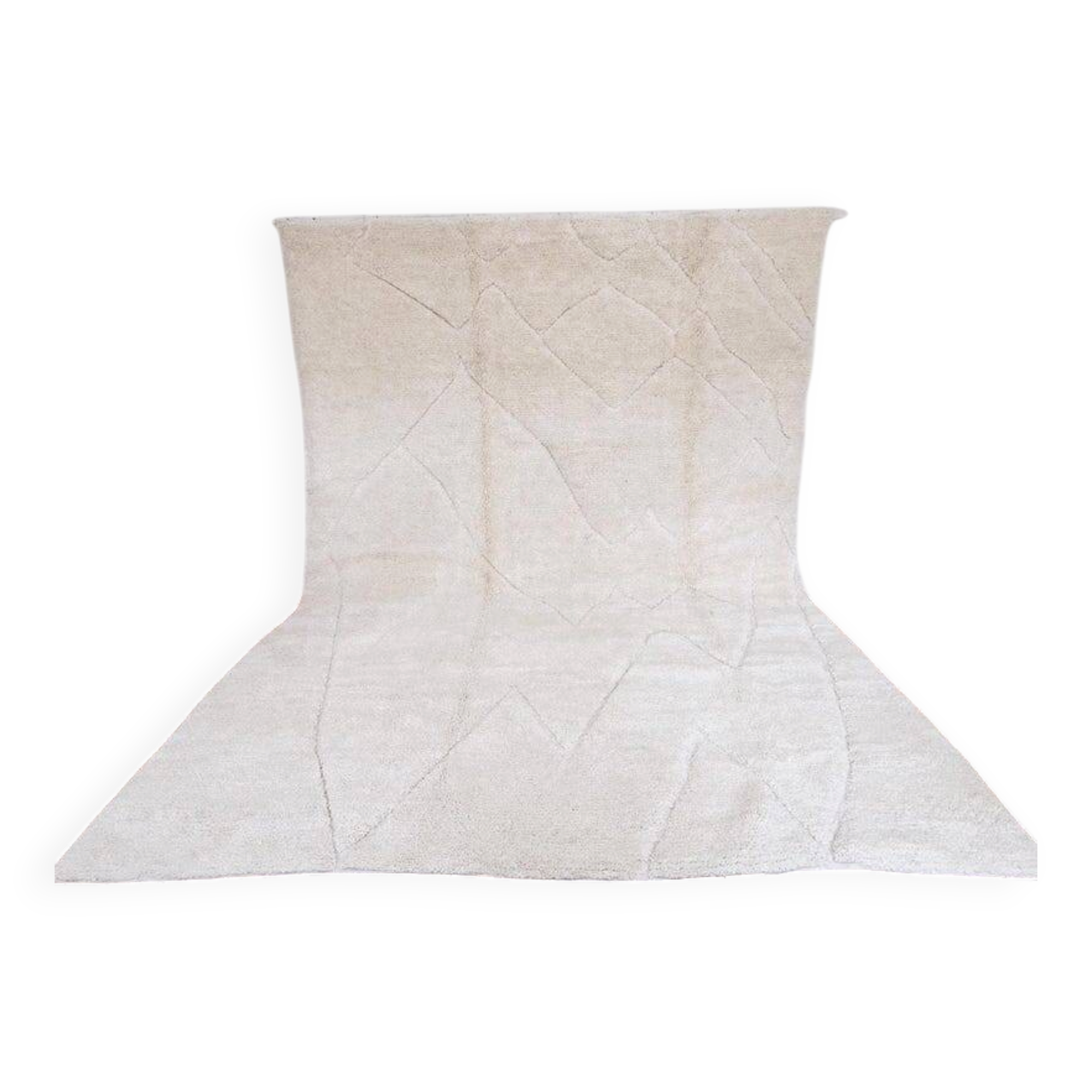 Tapis artisanal en laine naturelle
