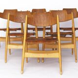 Set of 6 Egon Eiermann SE18 Folding Chairs – Wilde + Spieth, 1950s, Teak