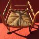 Rustic chair Louis XV mulched in cherry