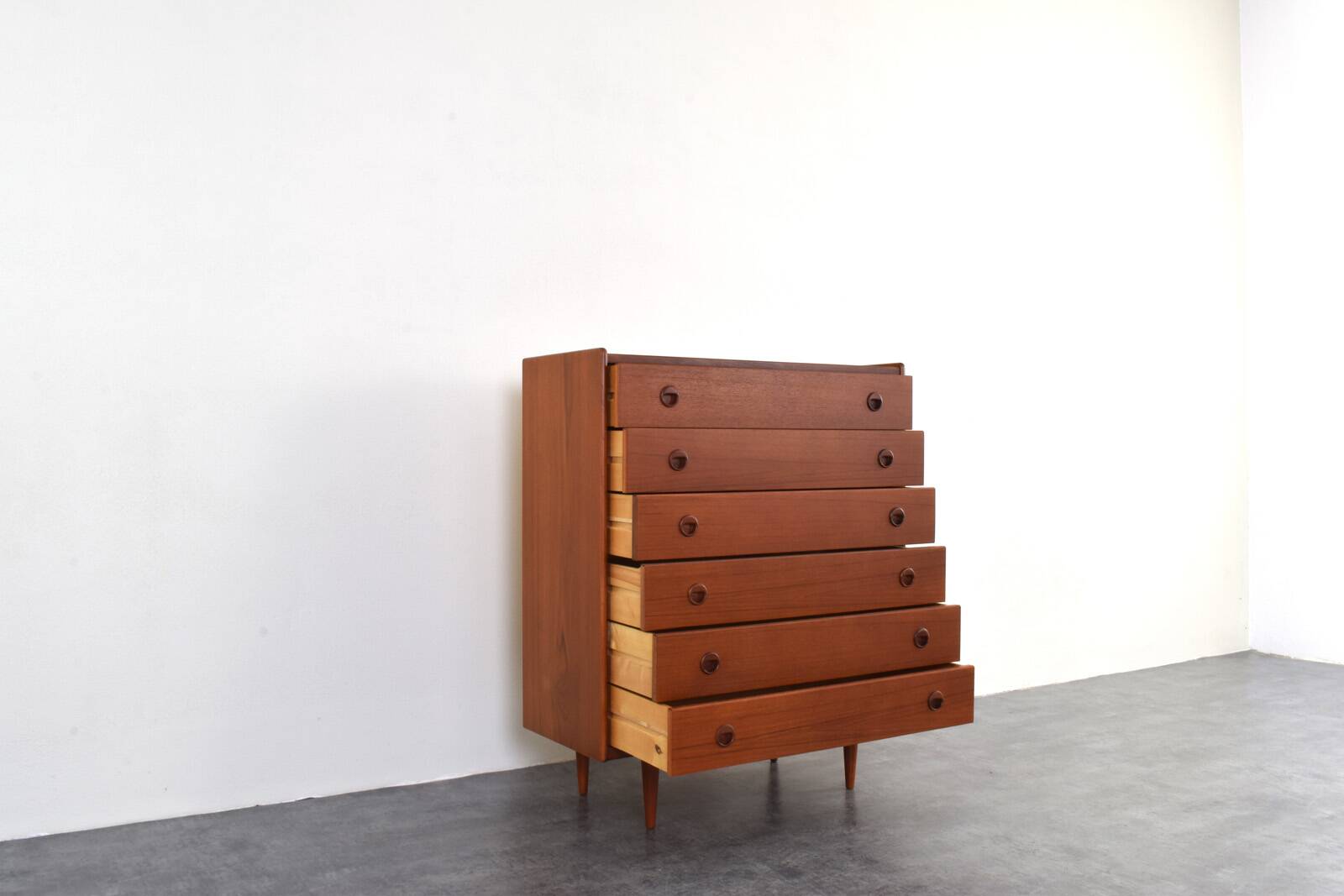 Mid-Century Danish Teak Chest of Drawers, 1960s.
