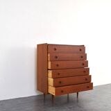 Mid-Century Danish Teak Chest of Drawers, 1960s.