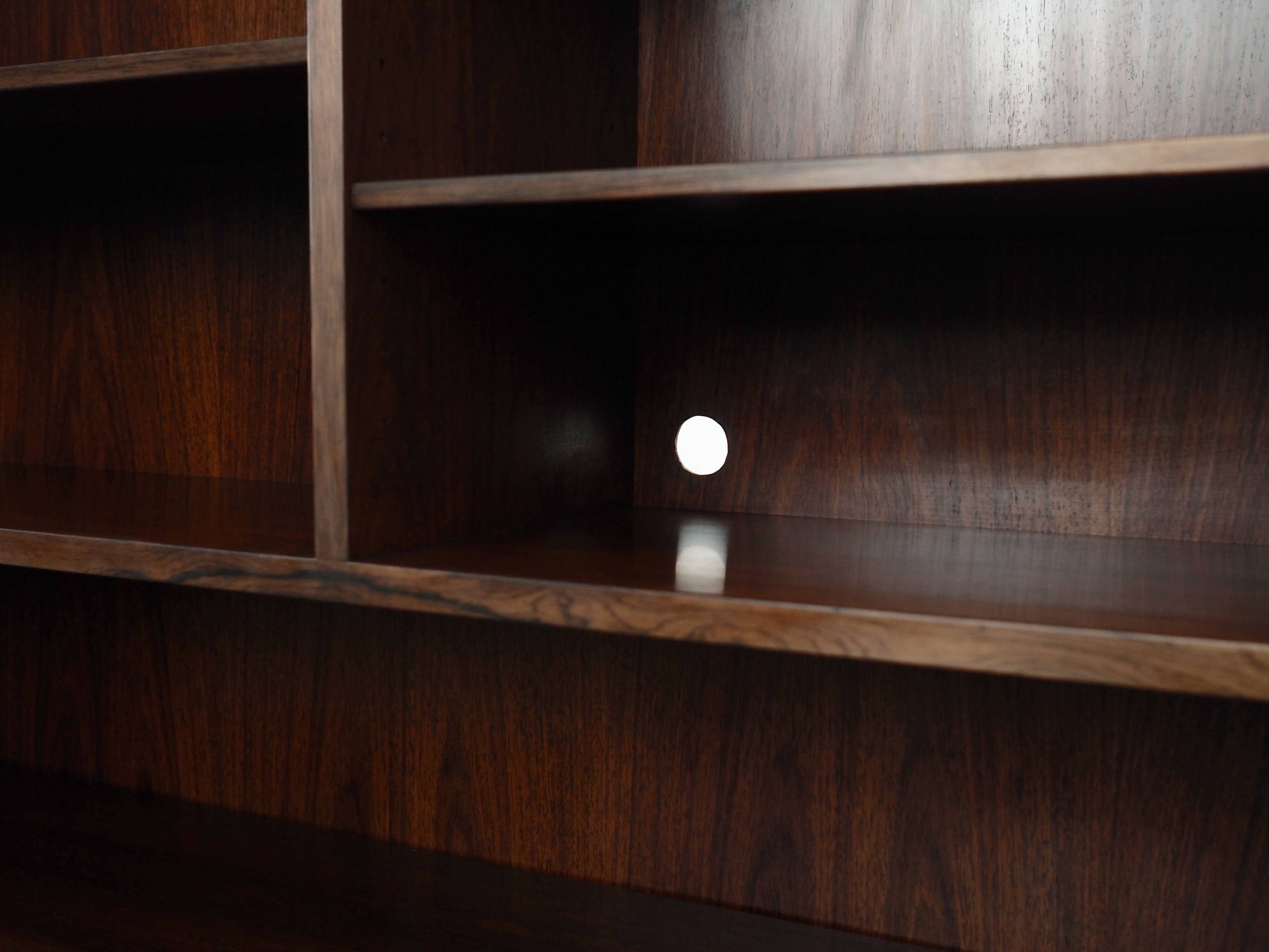 Rosewood bookcase, Danish design, 1970s, manufacturer: Omann Jun