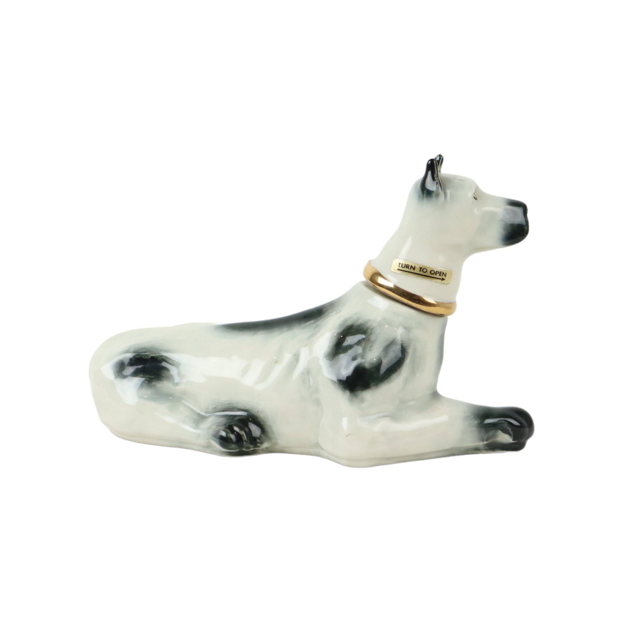 Beautiful Vintage Danish Dog Carafe James Beam Distilling Porcelain 1976