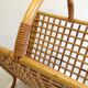 Wicker magazine rack