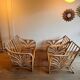 Ensemble de salon en rotin et bambou avec 2 fauteuils