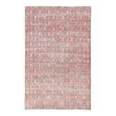 Tapis vintage rouge pâle classique, 215x335cm