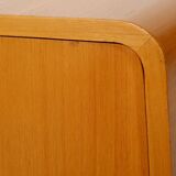 Scandinavian 1940s elm cabinet with inlay