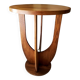 Antique Art Deco oak pedestal table