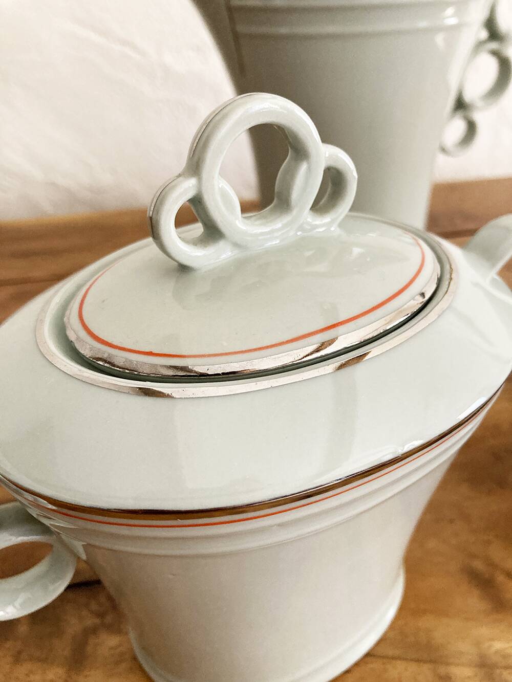 ALP Czechoslovakia ceramic coffee, sugar and creamer set, 1970s