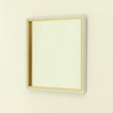 1970s Italian square wall mirror
