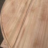 Renovated Louis Philippe extendable round banquet table with leaves, 10 feet.