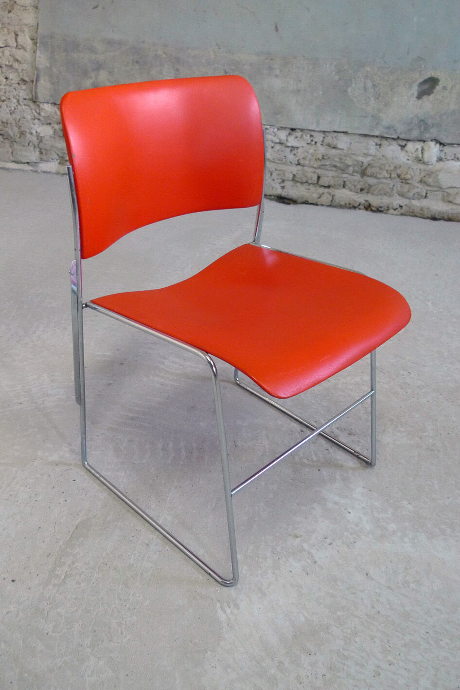 Set of 6 chairs "404″ by David Rowland, 1970