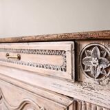 Patinated and sculpted buffet