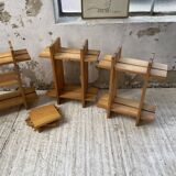 4 solid elm shelves Maison Regain