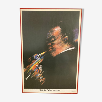 Affiche vintage 1985  charlie parker