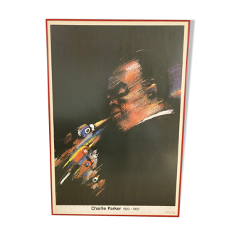 Affiche vintage 1985  charlie parker