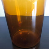 Otto Brauer for Holmegaard scandinavian yellow glass vase, 1960s