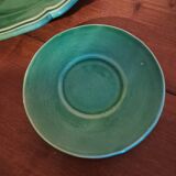 Set of 3 ceramic plates from Vallauris signed Cerenne vintage 60s