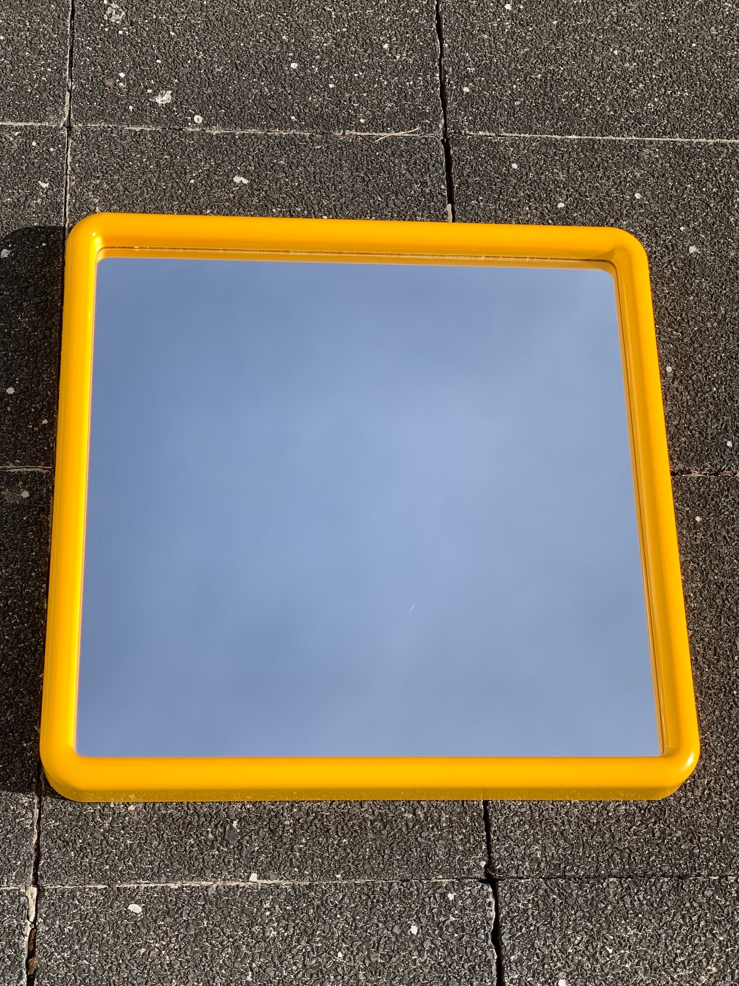 Italian space age mirror and towel rack, design Makio Hasuike for Gedy, 1970