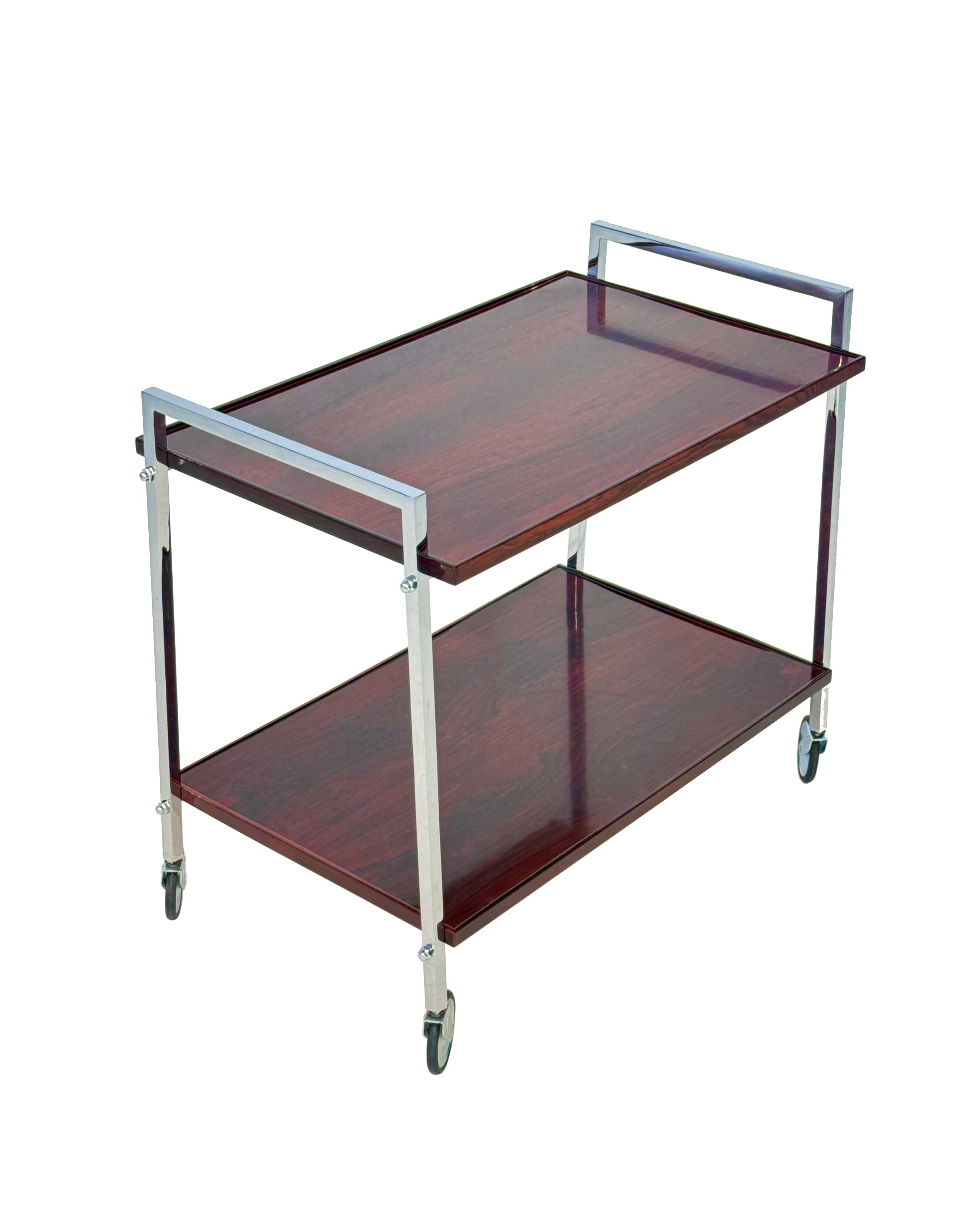Danish rosewood serving Trolley