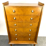 Vintage Scandinavian chest of drawers compass foot