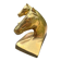 Pair of brass bookends horse Art Deco