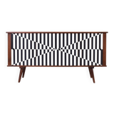 Mid-Century Op-Art Sideboard, 1960s.